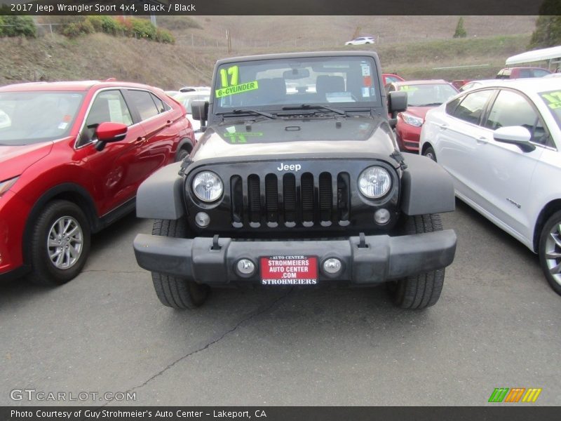 Black / Black 2017 Jeep Wrangler Sport 4x4