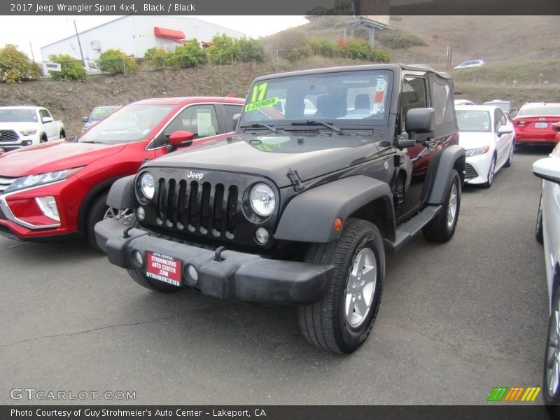 Black / Black 2017 Jeep Wrangler Sport 4x4