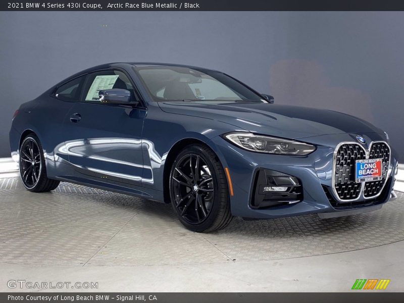 Arctic Race Blue Metallic / Black 2021 BMW 4 Series 430i Coupe