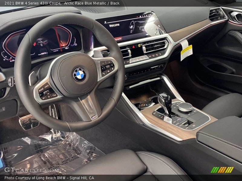 Arctic Race Blue Metallic / Black 2021 BMW 4 Series 430i Coupe