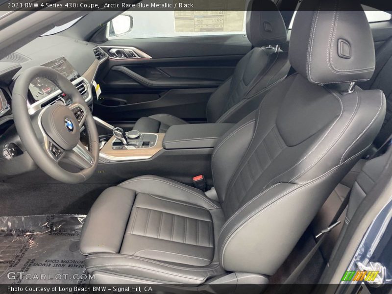 Arctic Race Blue Metallic / Black 2021 BMW 4 Series 430i Coupe