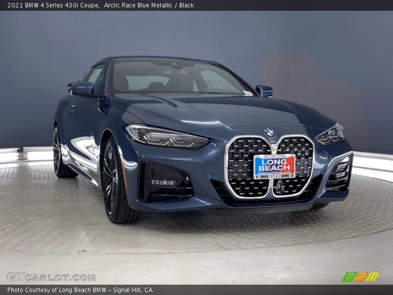 Arctic Race Blue Metallic / Black 2021 BMW 4 Series 430i Coupe