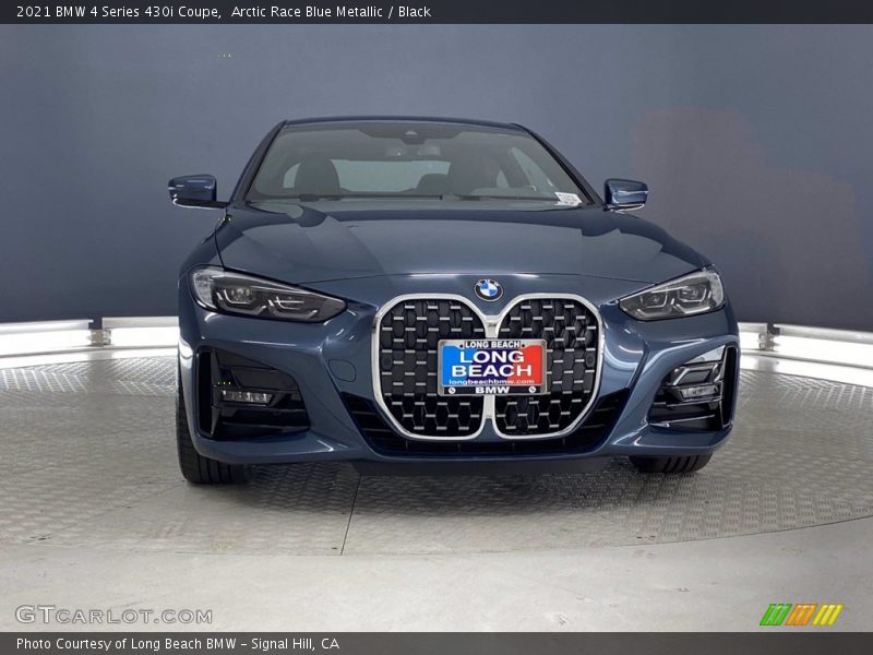 Arctic Race Blue Metallic / Black 2021 BMW 4 Series 430i Coupe