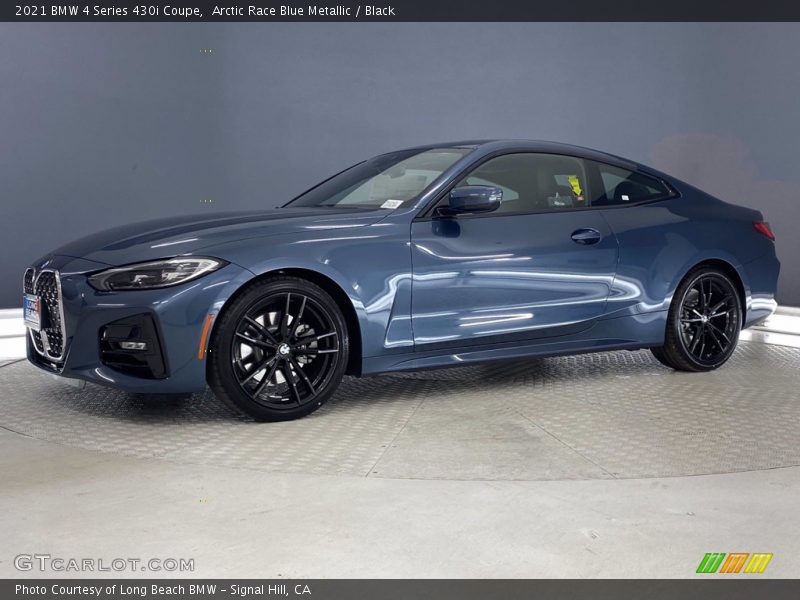 Arctic Race Blue Metallic / Black 2021 BMW 4 Series 430i Coupe