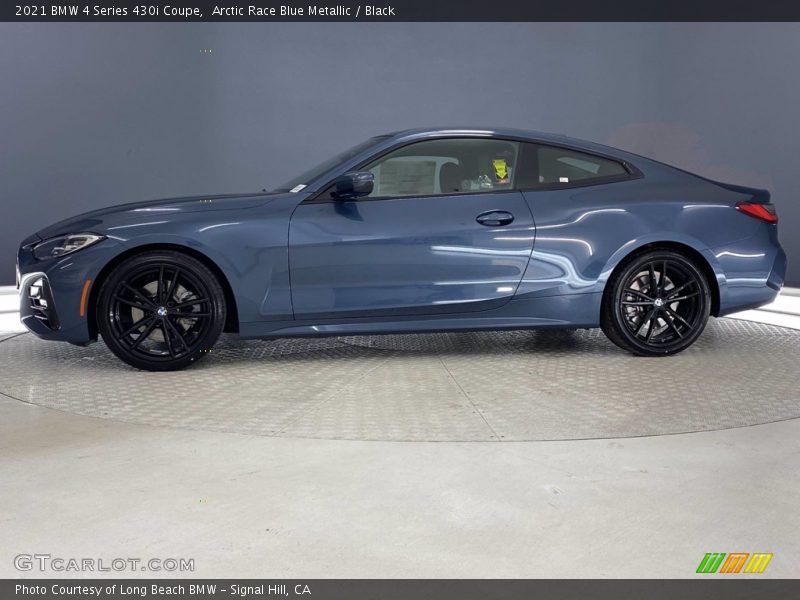 Arctic Race Blue Metallic / Black 2021 BMW 4 Series 430i Coupe