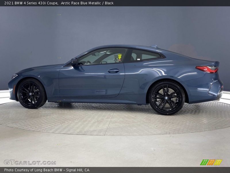 Arctic Race Blue Metallic / Black 2021 BMW 4 Series 430i Coupe