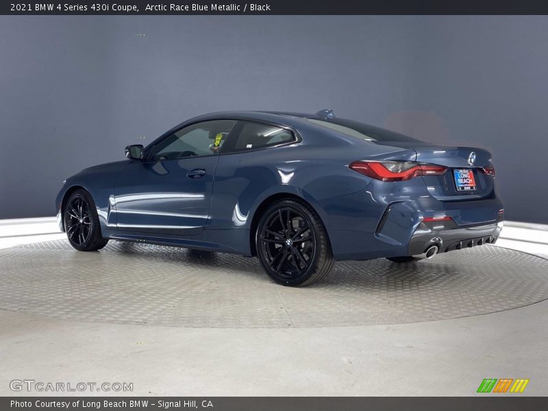 Arctic Race Blue Metallic / Black 2021 BMW 4 Series 430i Coupe