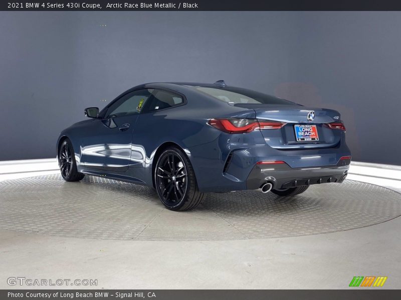 Arctic Race Blue Metallic / Black 2021 BMW 4 Series 430i Coupe