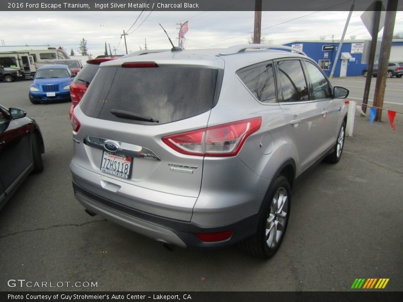 Ingot Silver Metallic / Charcoal Black 2016 Ford Escape Titanium