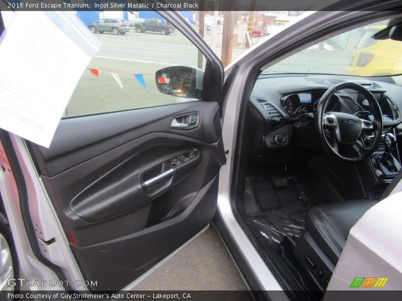 Ingot Silver Metallic / Charcoal Black 2016 Ford Escape Titanium