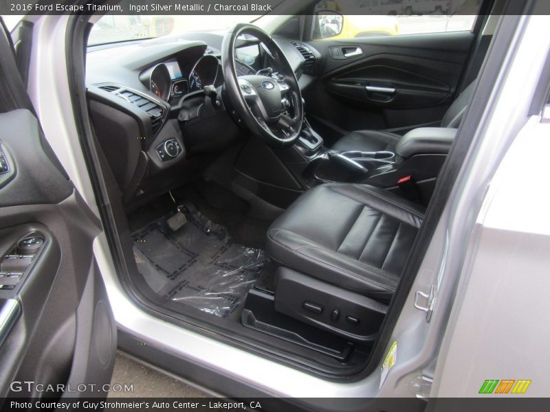 Ingot Silver Metallic / Charcoal Black 2016 Ford Escape Titanium