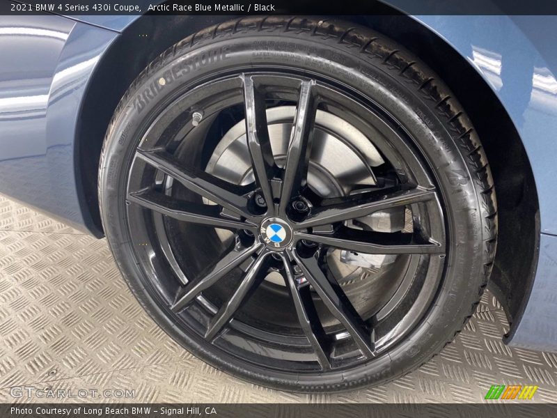 Arctic Race Blue Metallic / Black 2021 BMW 4 Series 430i Coupe