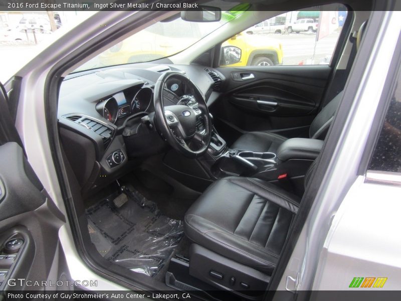 Ingot Silver Metallic / Charcoal Black 2016 Ford Escape Titanium