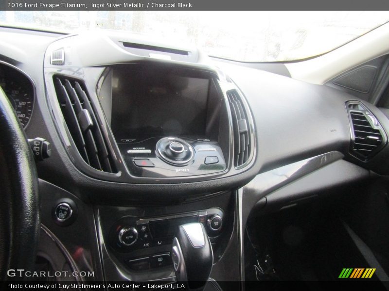 Ingot Silver Metallic / Charcoal Black 2016 Ford Escape Titanium