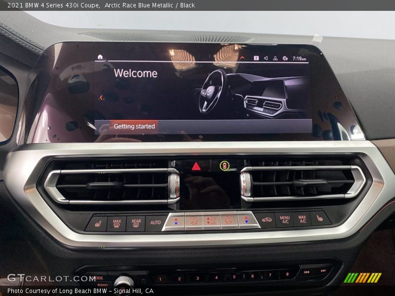 Arctic Race Blue Metallic / Black 2021 BMW 4 Series 430i Coupe