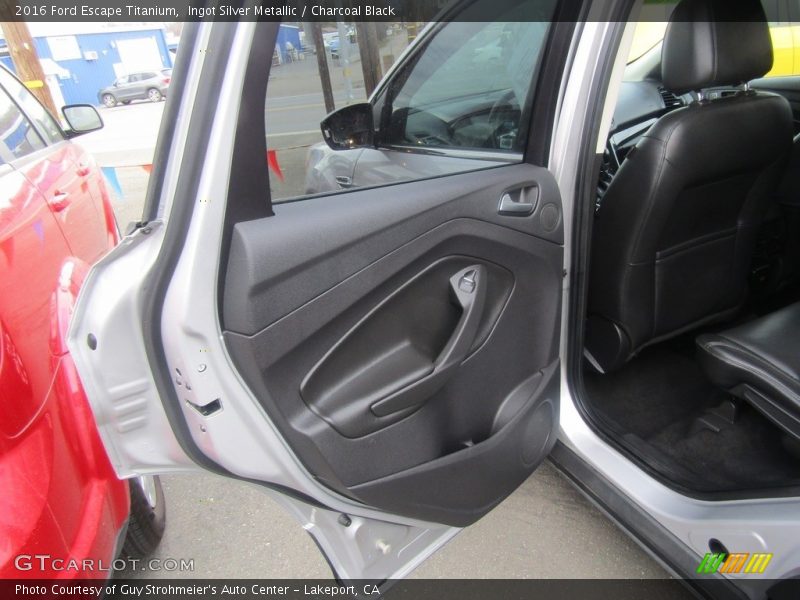 Ingot Silver Metallic / Charcoal Black 2016 Ford Escape Titanium