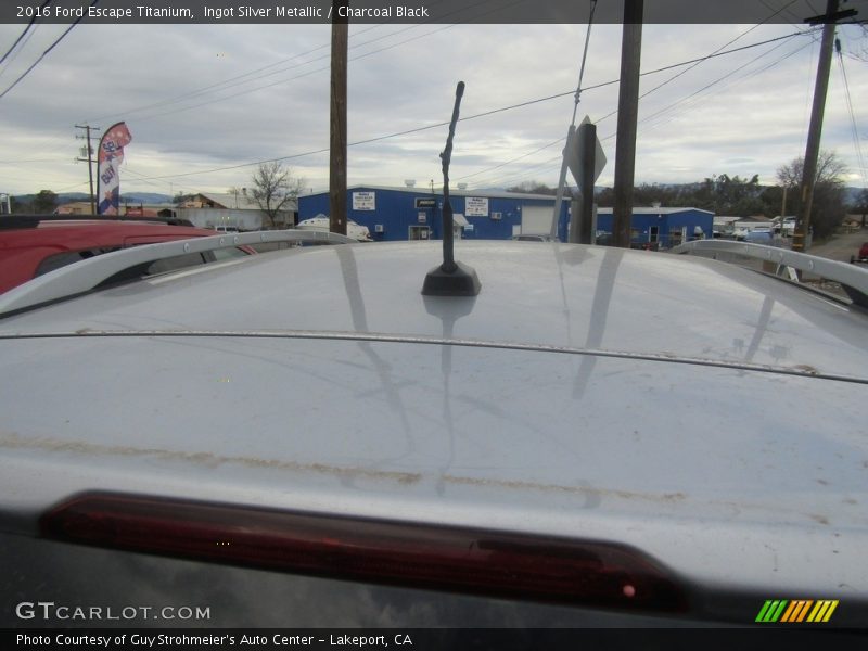 Ingot Silver Metallic / Charcoal Black 2016 Ford Escape Titanium