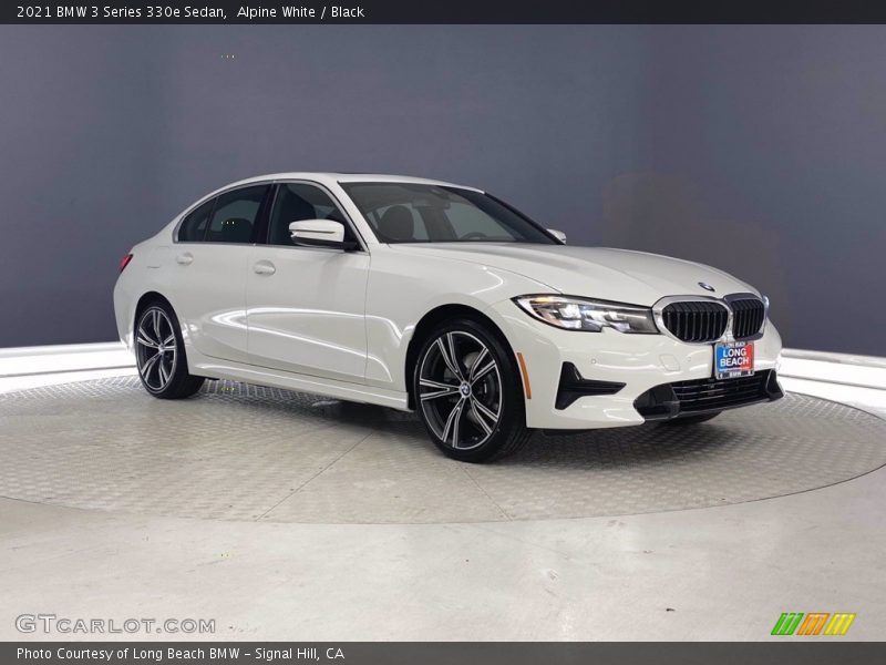 Alpine White / Black 2021 BMW 3 Series 330e Sedan
