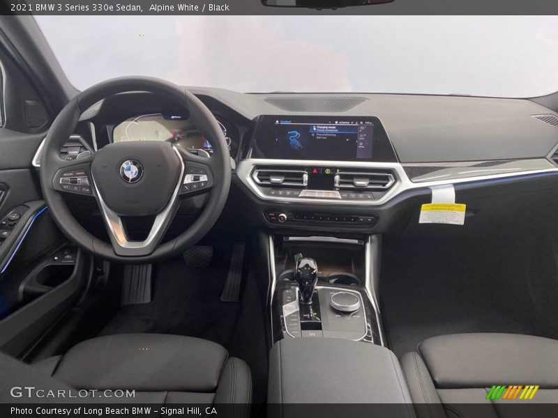 Alpine White / Black 2021 BMW 3 Series 330e Sedan