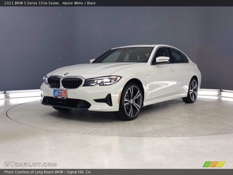 Alpine White / Black 2021 BMW 3 Series 330e Sedan