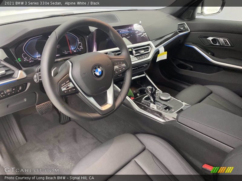 Alpine White / Black 2021 BMW 3 Series 330e Sedan