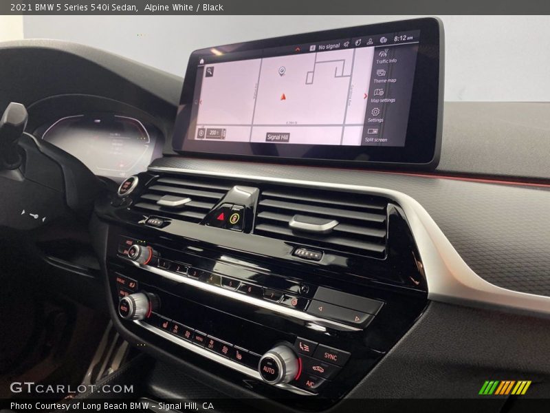 Alpine White / Black 2021 BMW 5 Series 540i Sedan