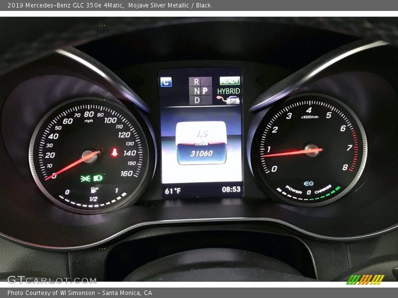 Mojave Silver Metallic / Black 2019 Mercedes-Benz GLC 350e 4Matic