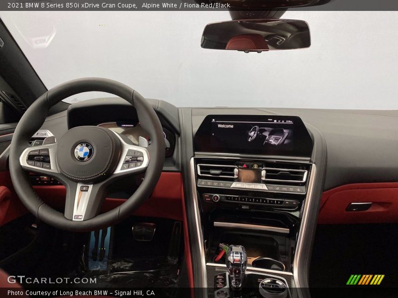 Alpine White / Fiona Red/Black 2021 BMW 8 Series 850i xDrive Gran Coupe