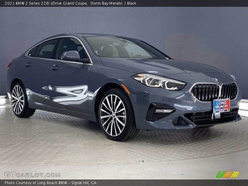 Storm Bay Metallic / Black 2021 BMW 2 Series 228i sDrive Grand Coupe