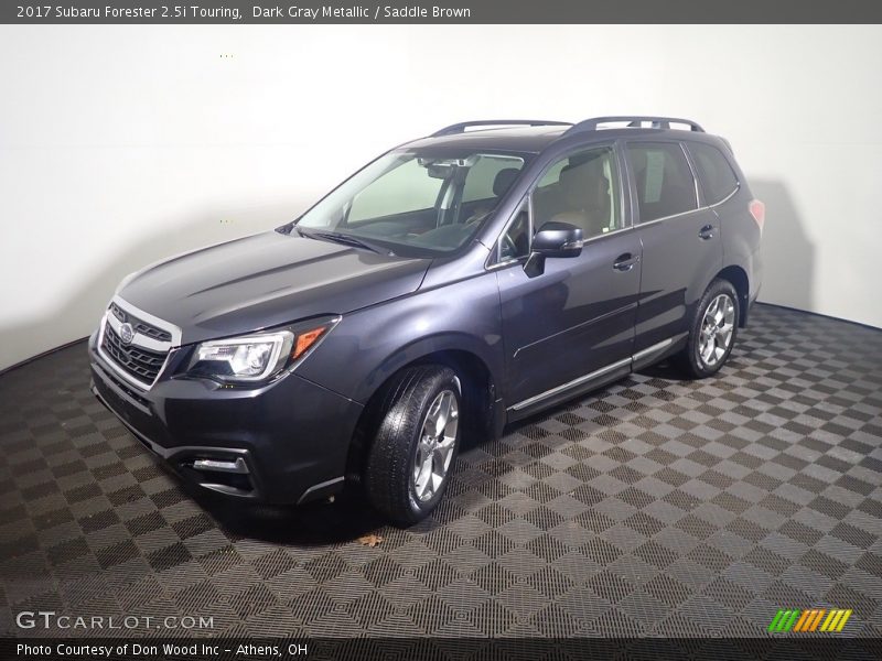 Dark Gray Metallic / Saddle Brown 2017 Subaru Forester 2.5i Touring