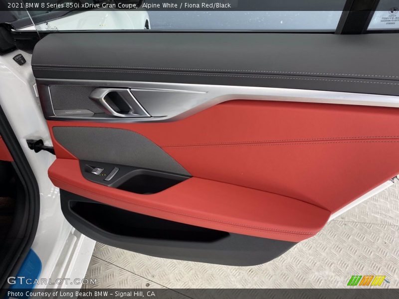 Alpine White / Fiona Red/Black 2021 BMW 8 Series 850i xDrive Gran Coupe
