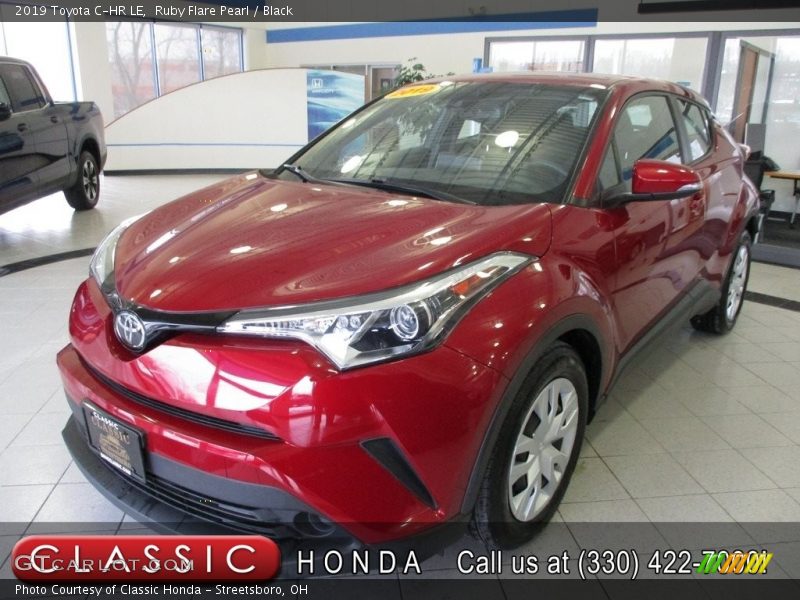 Ruby Flare Pearl / Black 2019 Toyota C-HR LE