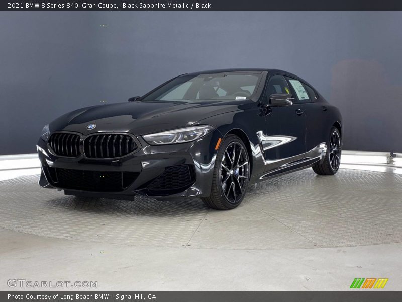 Black Sapphire Metallic / Black 2021 BMW 8 Series 840i Gran Coupe