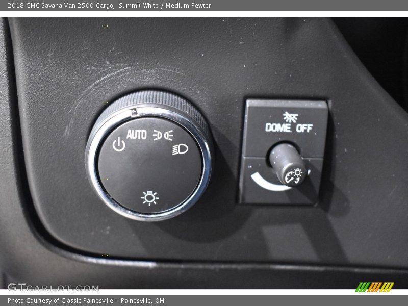 Controls of 2018 Savana Van 2500 Cargo