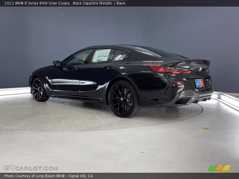 Black Sapphire Metallic / Black 2021 BMW 8 Series 840i Gran Coupe