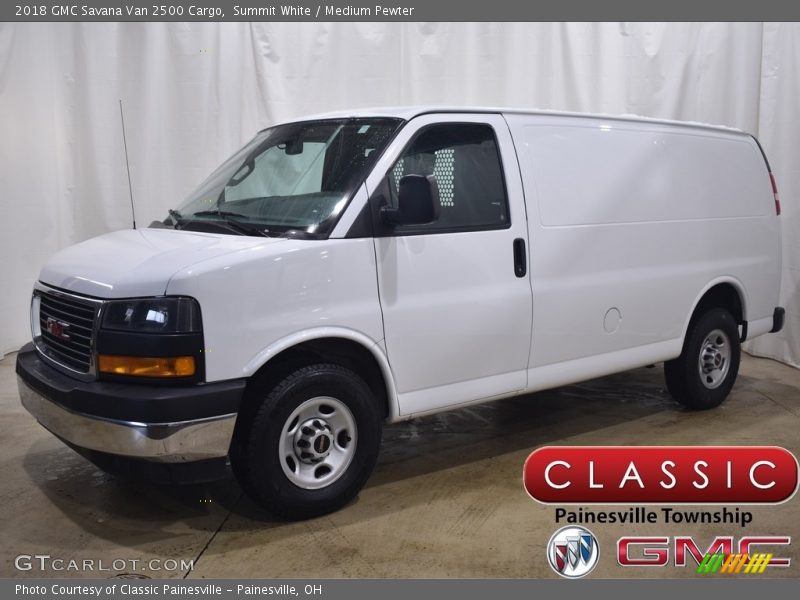 Summit White / Medium Pewter 2018 GMC Savana Van 2500 Cargo