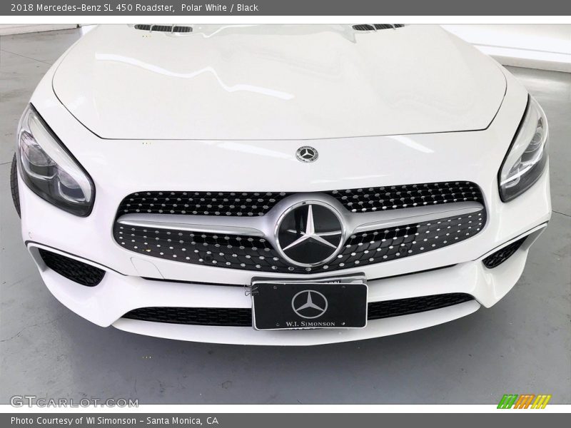 Polar White / Black 2018 Mercedes-Benz SL 450 Roadster