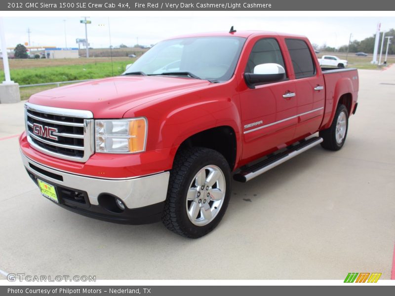 Fire Red / Very Dark Cashmere/Light Cashmere 2012 GMC Sierra 1500 SLE Crew Cab 4x4