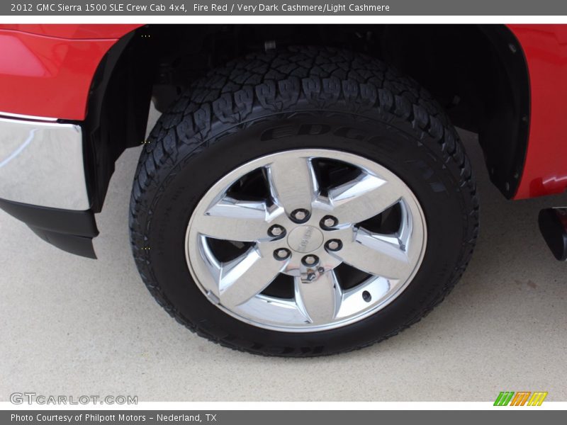 Fire Red / Very Dark Cashmere/Light Cashmere 2012 GMC Sierra 1500 SLE Crew Cab 4x4