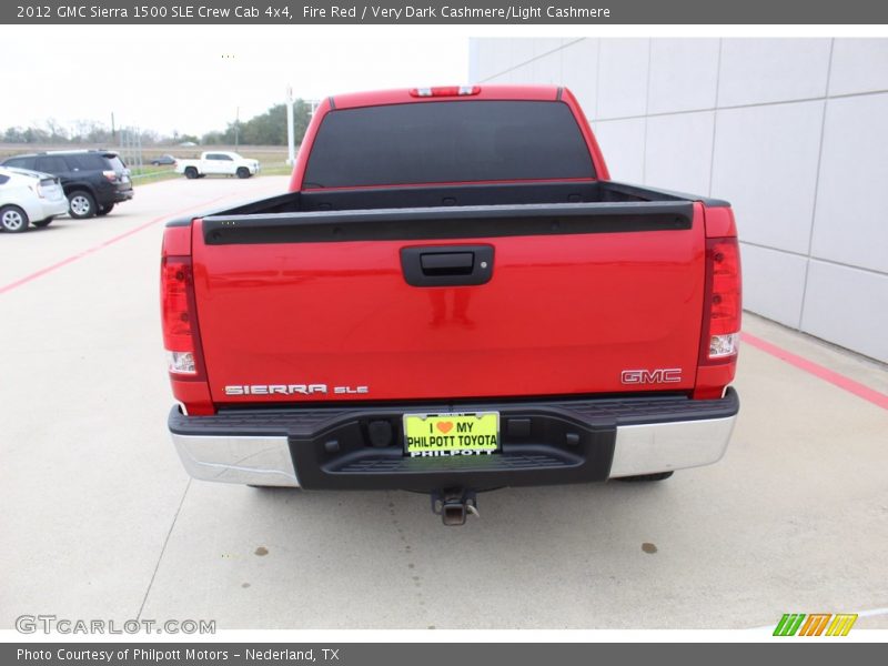 Fire Red / Very Dark Cashmere/Light Cashmere 2012 GMC Sierra 1500 SLE Crew Cab 4x4