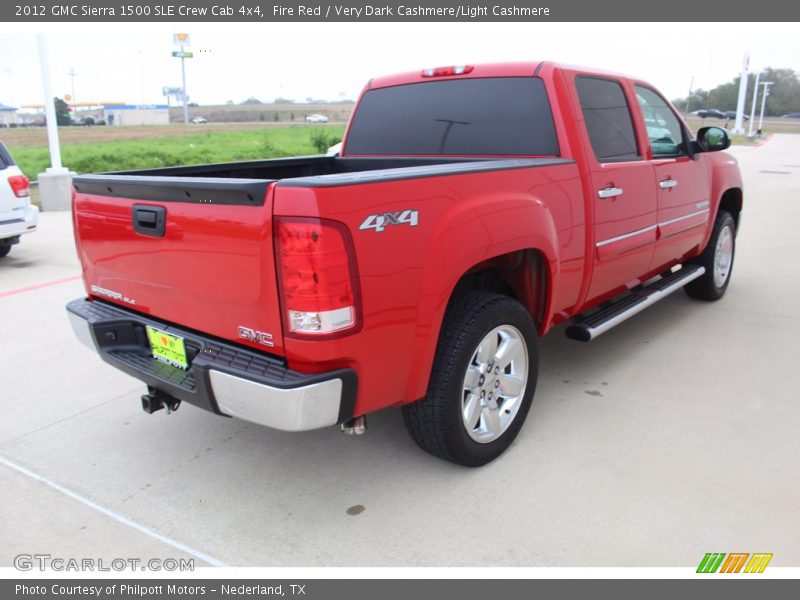 Fire Red / Very Dark Cashmere/Light Cashmere 2012 GMC Sierra 1500 SLE Crew Cab 4x4