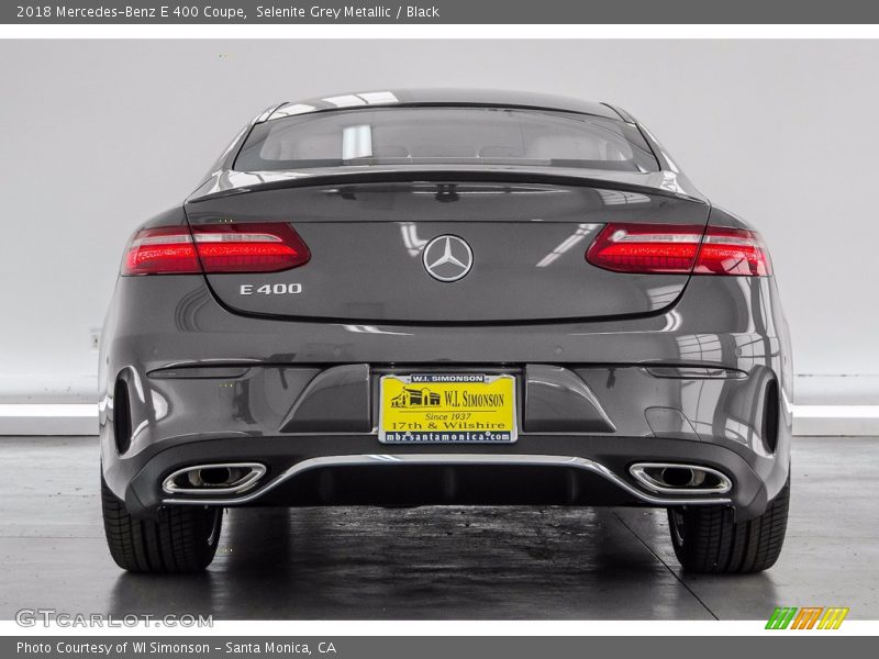 Selenite Grey Metallic / Black 2018 Mercedes-Benz E 400 Coupe
