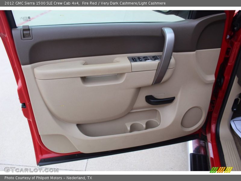 Fire Red / Very Dark Cashmere/Light Cashmere 2012 GMC Sierra 1500 SLE Crew Cab 4x4