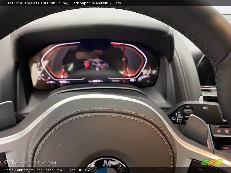 Black Sapphire Metallic / Black 2021 BMW 8 Series 840i Gran Coupe