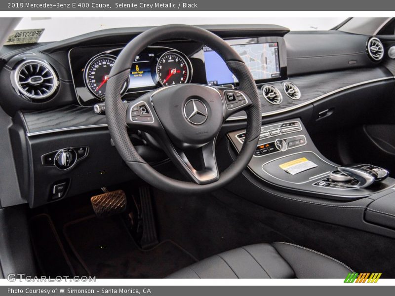 Selenite Grey Metallic / Black 2018 Mercedes-Benz E 400 Coupe