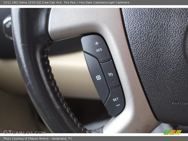 Fire Red / Very Dark Cashmere/Light Cashmere 2012 GMC Sierra 1500 SLE Crew Cab 4x4
