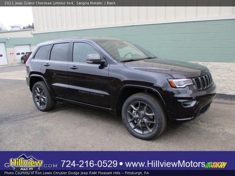 Sangria Metallic / Black 2021 Jeep Grand Cherokee Limited 4x4