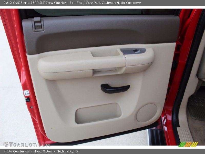Fire Red / Very Dark Cashmere/Light Cashmere 2012 GMC Sierra 1500 SLE Crew Cab 4x4