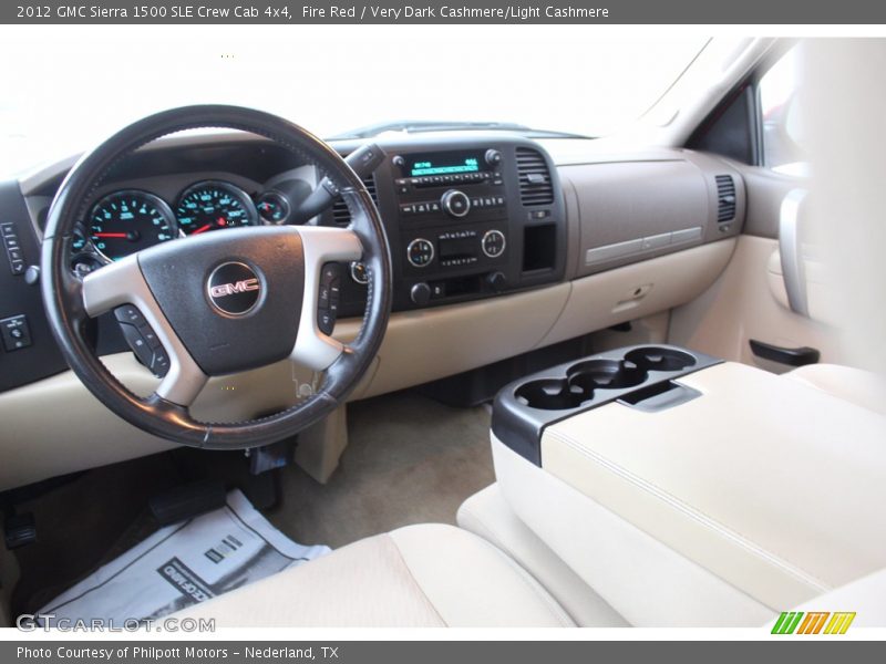 Fire Red / Very Dark Cashmere/Light Cashmere 2012 GMC Sierra 1500 SLE Crew Cab 4x4