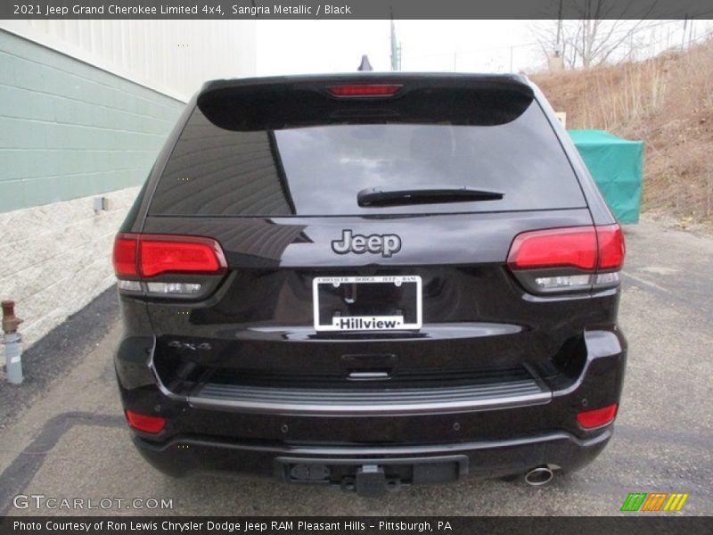 Sangria Metallic / Black 2021 Jeep Grand Cherokee Limited 4x4